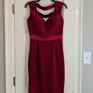 Aidan Mattox red cocktail dress